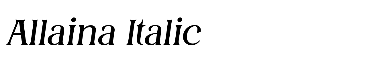 Allaina Italic